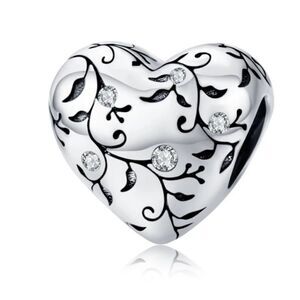 925 Sterling Silver Heart Charm